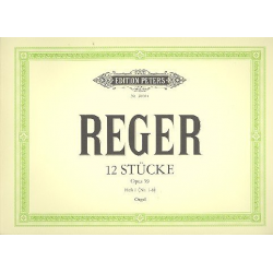 12 Orgelstücke op.59 Band 1 - Max Reger