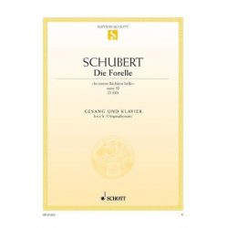 Die Forelle op.32 : für hohe - Franz Schubert