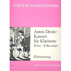 Konzert B-Dur für Klarinette und Orchester (Klavierauszug) - Anton Dimler / Arr. György Balassa