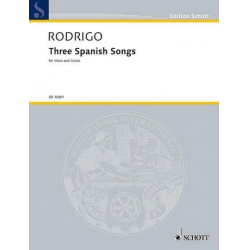 3 spanish Songs : for voice and - Joaquin Rodrigo