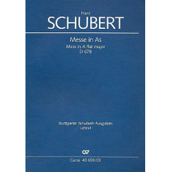 Messe As-Dur D678 2. Fassung : für - Franz Schubert