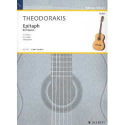 Epitaph : für Gitarre - Mikis Theodorakis