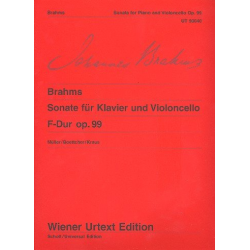 Sonate F-Dur op.99 : für - Johannes Brahms