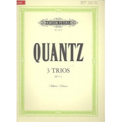 3 Trios QV3,3 : für 3 Flöten - Johann Joachim Quantz