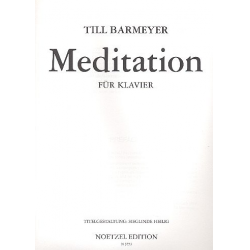 Meditation : für Klavier - Till Barmeyer