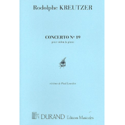 Konzert Nr.19 : für Violine und Klavier - Rodolphe Kreutzer