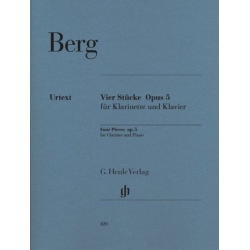 4 Stücke op.5 : für Klarinette - Alban Berg