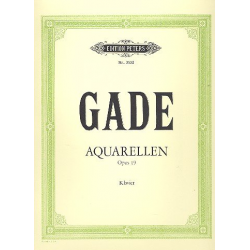 Aquarellen op.19 : für Klavier - Niels W. Gade