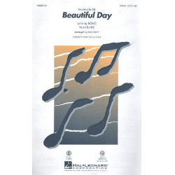 Beautiful Day : for 2-part chorus and piano - Paul David (Bono) Hewson