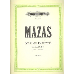 12 kleine Duette op.38 Band 2 : - Jacques Mazas