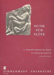 10 leichte Duette : für 2 Flöten - Carl Philipp Emanuel Bach