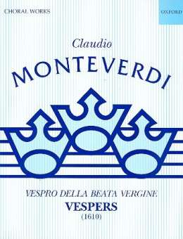Vespro della Beata Vergine : for soli, mixed chorus