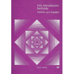 Verleih uns Frieden : Choralkantate (Partitur) - Felix Mendelssohn-Bartholdy