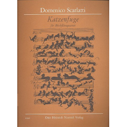 Katzenfuge : für 4 Blockflöten (SATB) - Domenico Scarlatti
