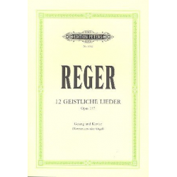 12 geistliche Lieder op.137 : für Gesang - Max Reger