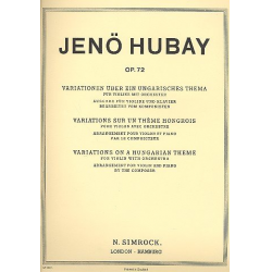 Variationen über ein ungarisches - Jenö Hubay