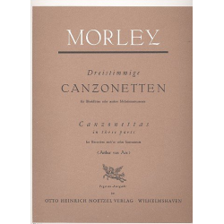 Three-part Canzonettas : for - Thomas Morley