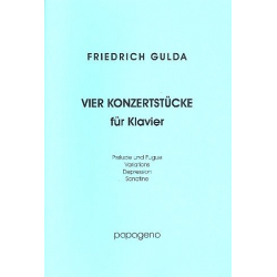 4 Konzertstücke : für - Friedrich Gulda