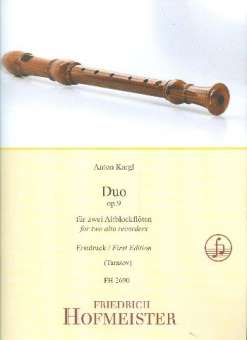 Duo op.9 : für 2 Altblockflöten