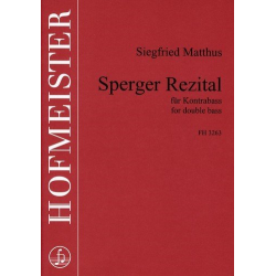 Sperger Rezital : für Kontrabass - Siegfried Matthus