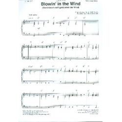 Blowin' in the Wind : für gem Chor und Klavier - Bob Dylan