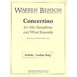 Concertino for alto saxophone and - Warren Benson