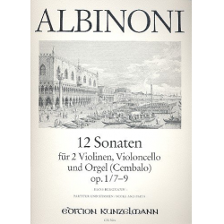 12 Sonaten op.1 Band 3 (Nr.7-9) : - Tomaso Albinoni