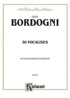 Bordogni 36 Vocalises Mezzo/Bar