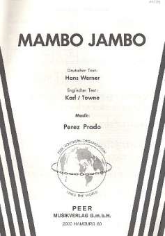 Mambo Jambo : Einzelausgabe