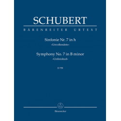 Sinfonie h-Moll Nr.7 D759 (Studienpartitur) - Franz Schubert / Arr. Werner Aderhold
