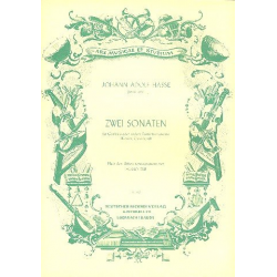 2 Sonaten : für Cembalo - Johann Adolf Hasse