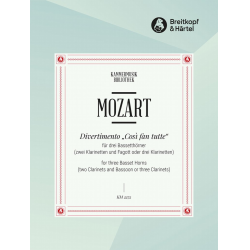 Divertimento cosi fan tutte : für - Wolfgang Amadeus Mozart / Arr. Rainer Schottstädt
