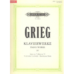 Verschieden Einzelwerke : für Klavier - Edvard Grieg