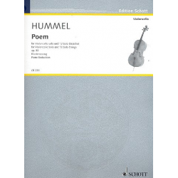 Poem op.80 für Violoncello und - Bertold Hummel