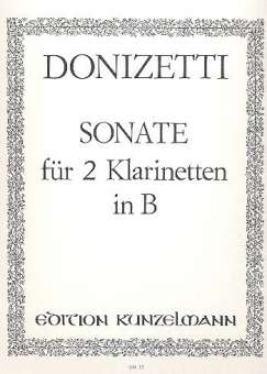 Sonate für 2 Klarinetten in B