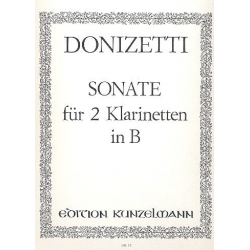 Sonate für 2 Klarinetten in B - Gaetano Donizetti