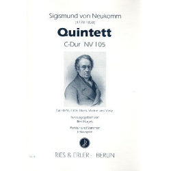 Quintett C-Dur NV105 : für Harfe, Flöte, - Sigismund Ritter von Neukomm