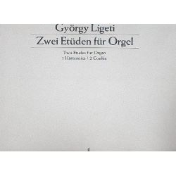 Orgel-Etüden 1 und 2 - György Ligeti