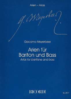 Arien : für Bariton/Bass und Klavier