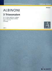 3 Triosonaten op.1,10-12 : für - Tomaso Albinoni