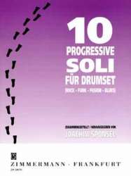 10 progressive Soli : für Drumset