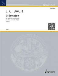 3 Sonaten für Flöte und Violine : - Johann Christian Bach