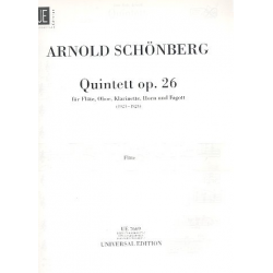 Quintett op.26 : für Flöte, Oboe, - Arnold Schönberg