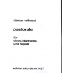 Pastorale : pour hautbois, clarinette - Darius Milhaud