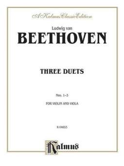 Beethoven 3 Duets/Vln & Vla