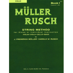 MÜLLER RUSCH - String Method Book 1 (Violine) (englisch) - Frederick J. Müller / Arr. Harold W. Rusch