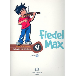 Fiedel-Max für Violine - Schule, Band 4 - Noten inklusive Audio-Download - Andrea Holzer-Rhomberg