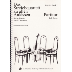Das Streichquartett zu allen Anlässen Band 1 - Partitur - Alfred Pfortner