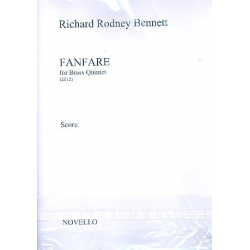 Fanfare : for 2 trumpets, horn, trombone - Richard Rodney Bennett