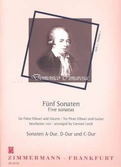 5 Sonaten Band 2 : für Flöte (Oboe)